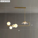 Postmodern suspension lamp with lotus leaf design – dining room gold