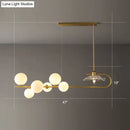 Postmodern suspension lamp with lotus leaf design – dining room gold