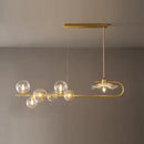 Postmodern suspension lamp with lotus leaf design – dining room gold