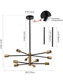 DecorBites™ Stylish Hanging Chandelier for Home Decor
