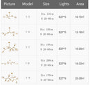 DecorBites™ Stylish Nordic Chandelier for Living Room & Dining