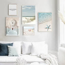 DecorBites™ Summer Beach Seashell Canvas Wall Art