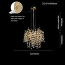 DecorBites™ Sunflower Crystal Chandelier for Dining Room