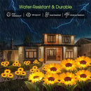 DecorBites™ Sunflower Solar LED Garden Light - Auto Brightness