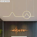 DecorBites™ Sunrise Mountains Pendant Island Light - Artistic Scenery for Modern Dining Room