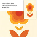 DecorBites™ Sunset Rainbow Flower Canvas Art Print
