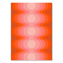 DecorBites™ Sunset Retro Stripes Art Prints Set