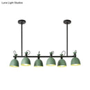 DecorBites™ Swivelable Macaron Island Pendant in Grey/Blue/Green for Dining Room with 4/6 Bulbs