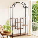 DecorBites™ Tall 5-Tier Plant Stand with Hanging Hooks