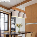 DecorBites™ Tapered Shade Island Light - Nordic Metal - 3 Lights Pendant Lamp for Dining Room Ceiling