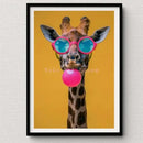 DecorBites™ Tiger Canvas Wall Art Print - Vibrant Animal Bubble Style
