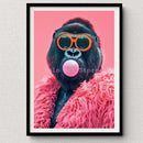 DecorBites™ Tiger Canvas Wall Art Print - Vibrant Animal Bubble Style