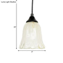 DecorBites™ Traditional Glass Pendant Light with Flower/Cone Shape for Living Room