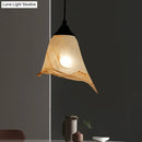 DecorBites™ Traditional Glass Pendant Light with Flower/Cone Shape for Living Room