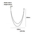 DecorBites™ Trendy Leather Belt LED Chandelier Light for Living Room