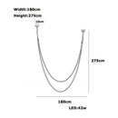 DecorBites™ Trendy Leather Belt LED Chandelier Light for Living Room