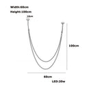 DecorBites™ Trendy Leather Belt LED Chandelier Light for Living Room