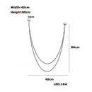 DecorBites™ Trendy Leather Belt LED Chandelier Light for Living Room