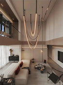 DecorBites™ Trendy Leather Belt LED Chandelier Light for Living Room