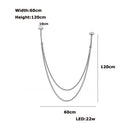 DecorBites™ Trendy Leather Belt LED Chandelier Light for Living Room