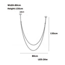 DecorBites™ Trendy Leather Belt LED Chandelier Light for Living Room