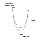 DecorBites™ Trendy Leather Belt LED Chandelier Light for Living Room
