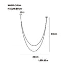 DecorBites™ Trendy Leather Belt LED Chandelier Light for Living Room