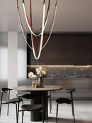 DecorBites™ Trendy Leather Belt LED Chandelier Light for Living Room