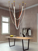 DecorBites™ Trendy Leather Belt LED Chandelier Light for Living Room