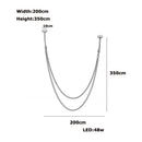 DecorBites™ Trendy Leather Belt LED Chandelier Light for Living Room