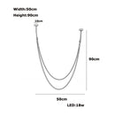DecorBites™ Trendy Leather Belt LED Chandelier Light for Living Room