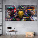 DecorBites™ Trendy Orangutans Wall Art Print