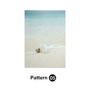 Coastal pastel shell wall art for living room decor