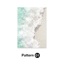 Coastal pastel shell wall art for living room decor