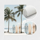 DecorBites™ Tropical Surfboard Travel Wall Art Set