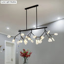 DecorBites™ Ultra-modern 27-Light Island Metal Pendant with Clear Shade for Dining Room