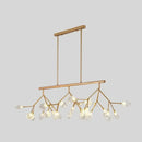 DecorBites™ Ultra-modern 27-Light Island Metal Pendant with Clear Shade for Dining Room