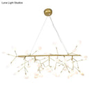 DecorBites™ Ultra-Modern Linear Firefly Pendant Lighting: Acrylic Billiard Light for Living Room