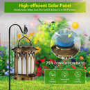DecorBites™ Upgraded Flickering Flame Solar Lanterns - 2 Pack