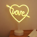 Colorful led neon sign shapes bedroom night light