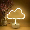 Colorful led neon sign shapes bedroom night light