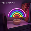 Colorful led neon sign shapes bedroom night light