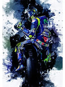 DecorBites™ Valentino Rossi Motorcycle Racing Canvas Wall Art