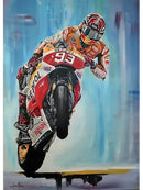 DecorBites™ Valentino Rossi Motorcycle Racing Canvas Wall Art
