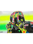 DecorBites™ Valentino Rossi Motorcycle Racing Canvas Wall Art