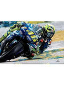 DecorBites™ Valentino Rossi Motorcycle Racing Canvas Wall Art