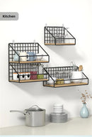 DecorBites™ Wall Mounted Storage Shelves and Baskets