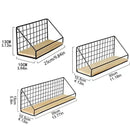 DecorBites™ Wall Mounted Storage Shelves and Baskets
