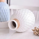 Modern white & gray water ripple plastic vase living room decor