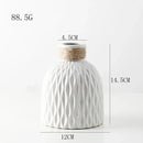 Modern white & gray water ripple plastic vase living room decor